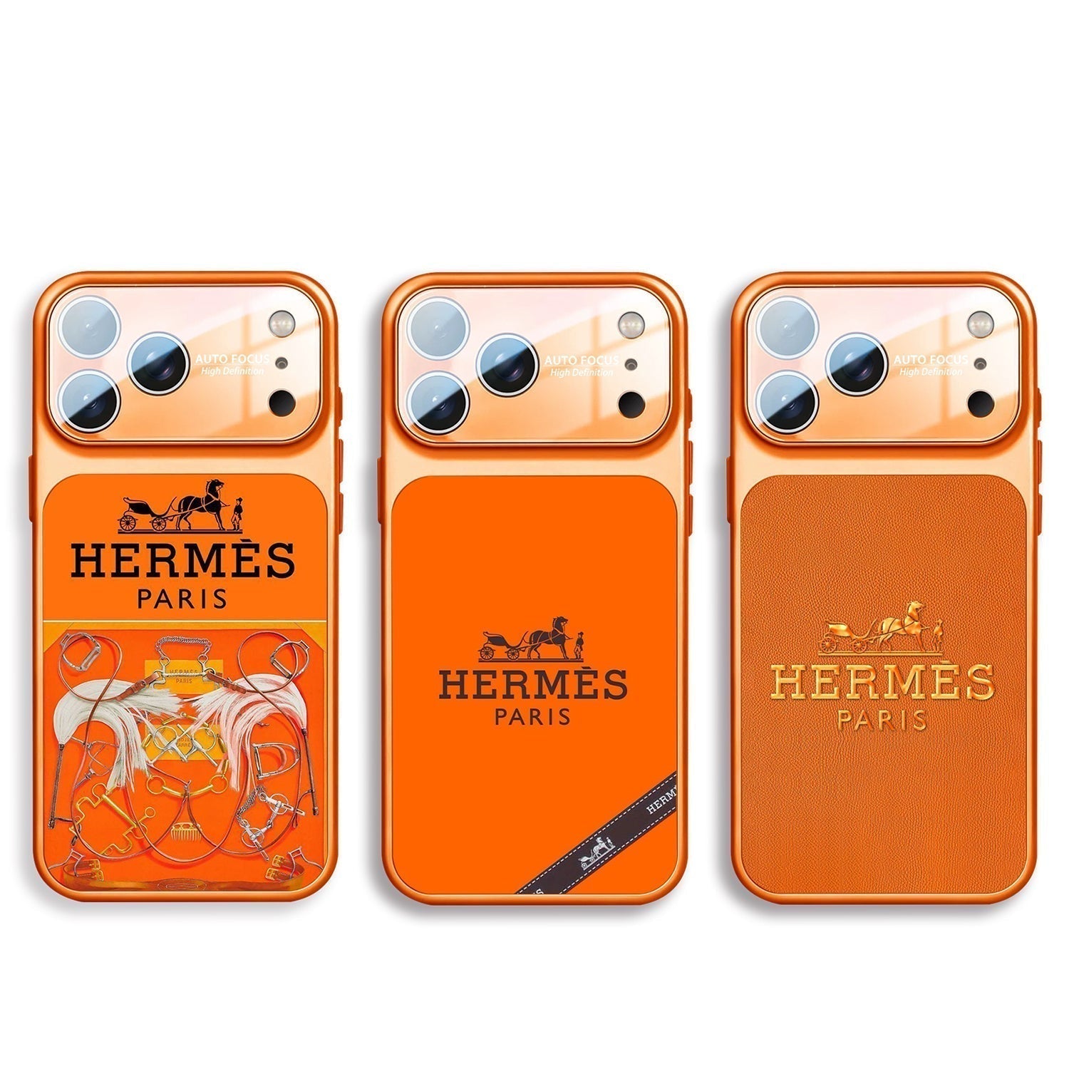 H Luxury Orange Series iPhone Case