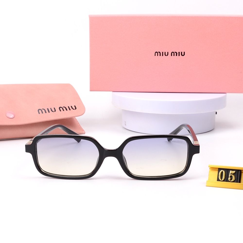 Leopard Print Square Frame Retro Glasses &amp; Sunglasses