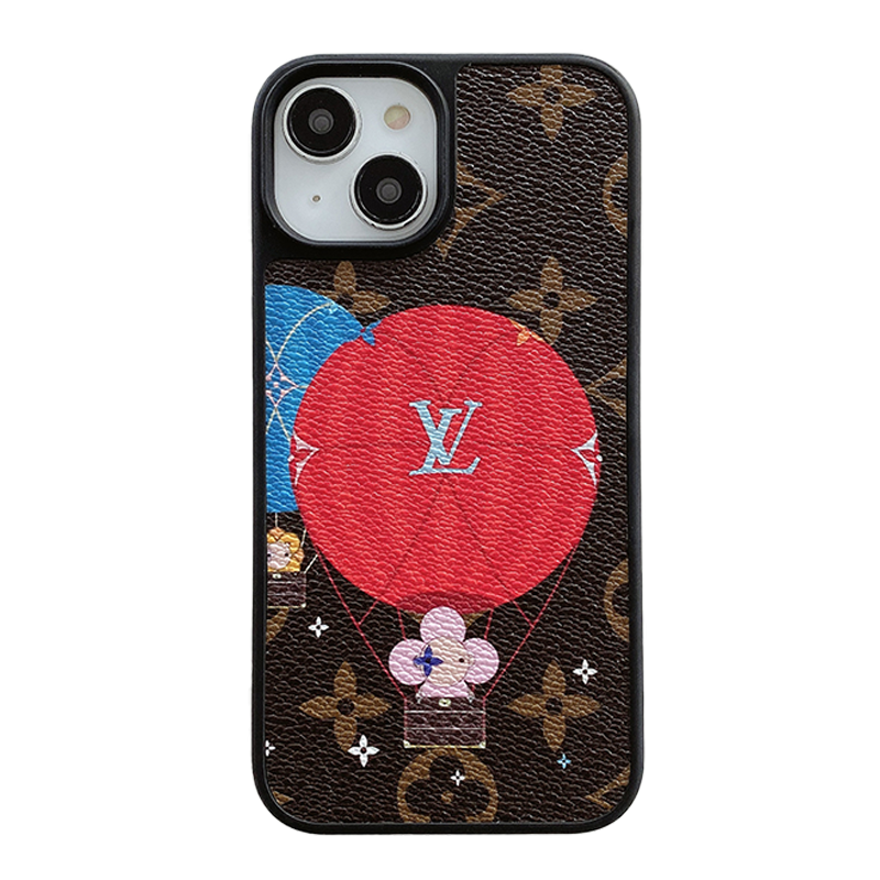 Luxury Balloon &amp; Heart Leather iPhone Case