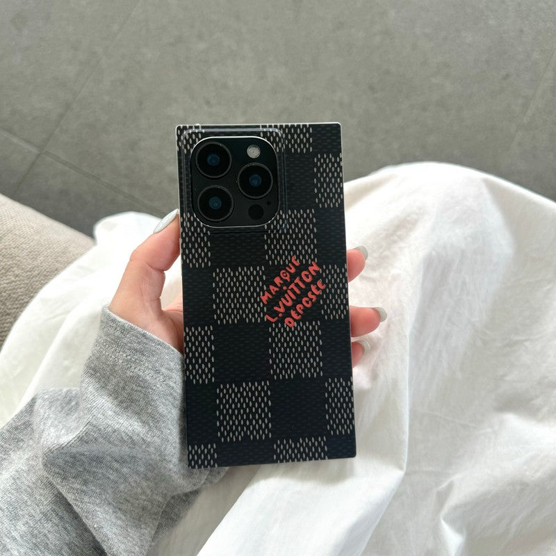 Luxury Black &amp; White Sqaure iPhone Case