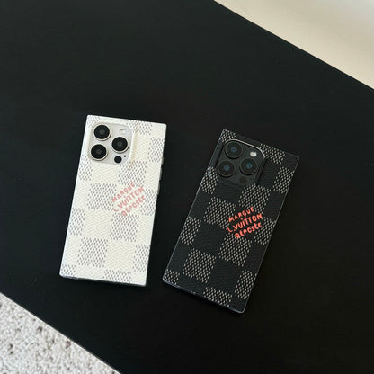 Luxury Black &amp; White Sqaure iPhone Case