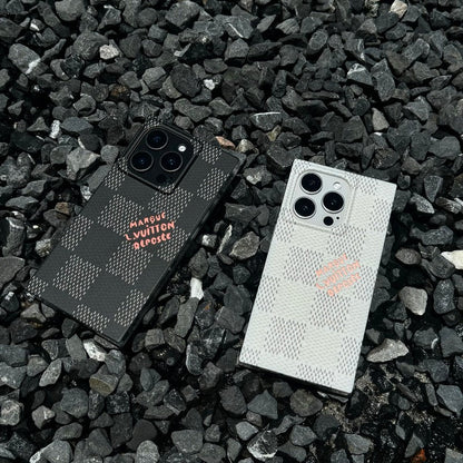 Luxury Black &amp; White Sqaure iPhone Case