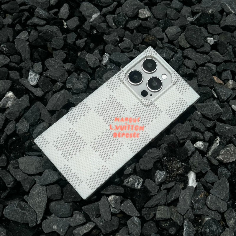 Luxury Black &amp; White Sqaure iPhone Case