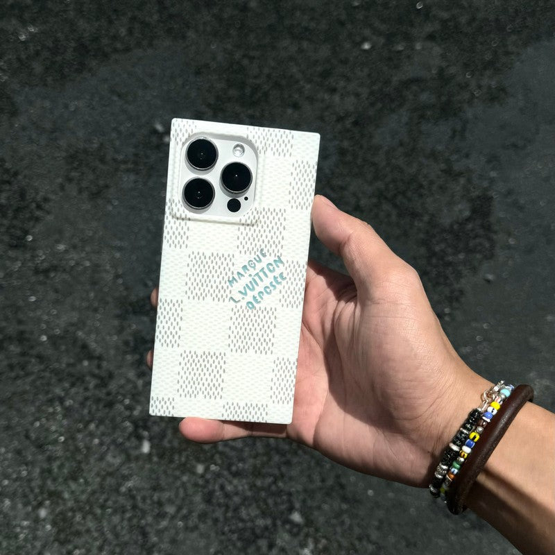 Luxury Black &amp; White Sqaure iPhone Case