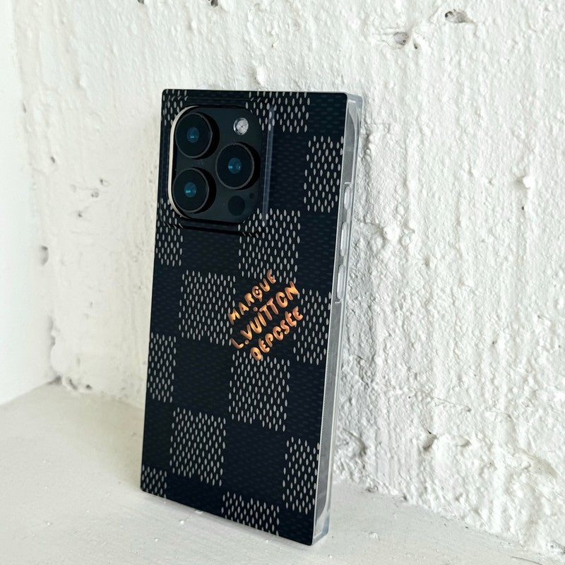 Luxury Black &amp; White Sqaure iPhone Case