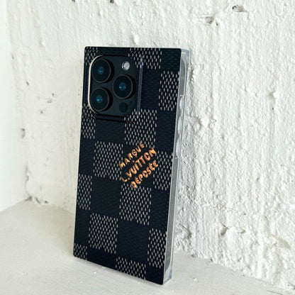 Luxury Black &amp; White Sqaure iPhone Case