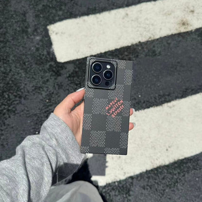 Luxury Black &amp; White Sqaure iPhone Case