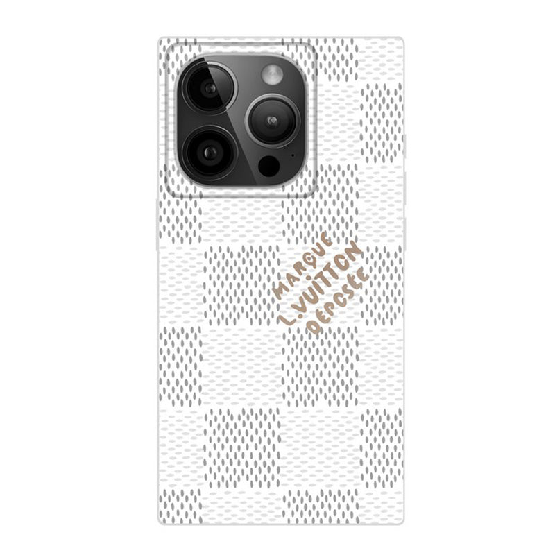 Luxury Black &amp; White Sqaure iPhone Case