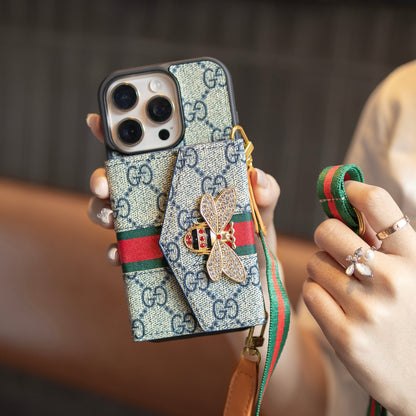 Premium Advanced Crossbody iPhone Case with Card Holder &amp; Shoulder Strap
