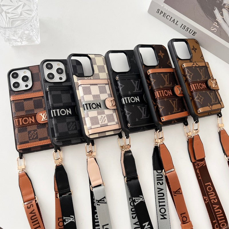 Luxury Card Bag Chain Black &amp; White iPhone Case