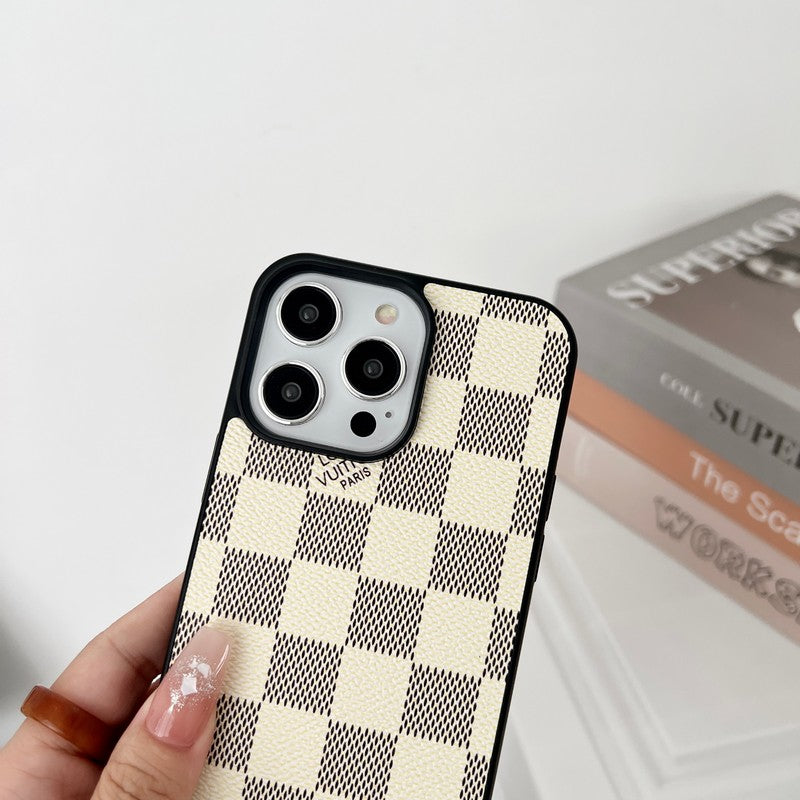 Luxury Black &amp; White Crossbody iPhone Case