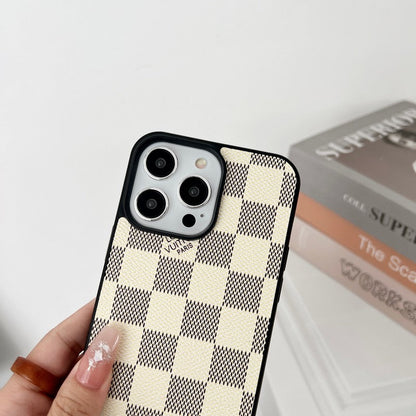 Luxury Black &amp; White Crossbody iPhone Case