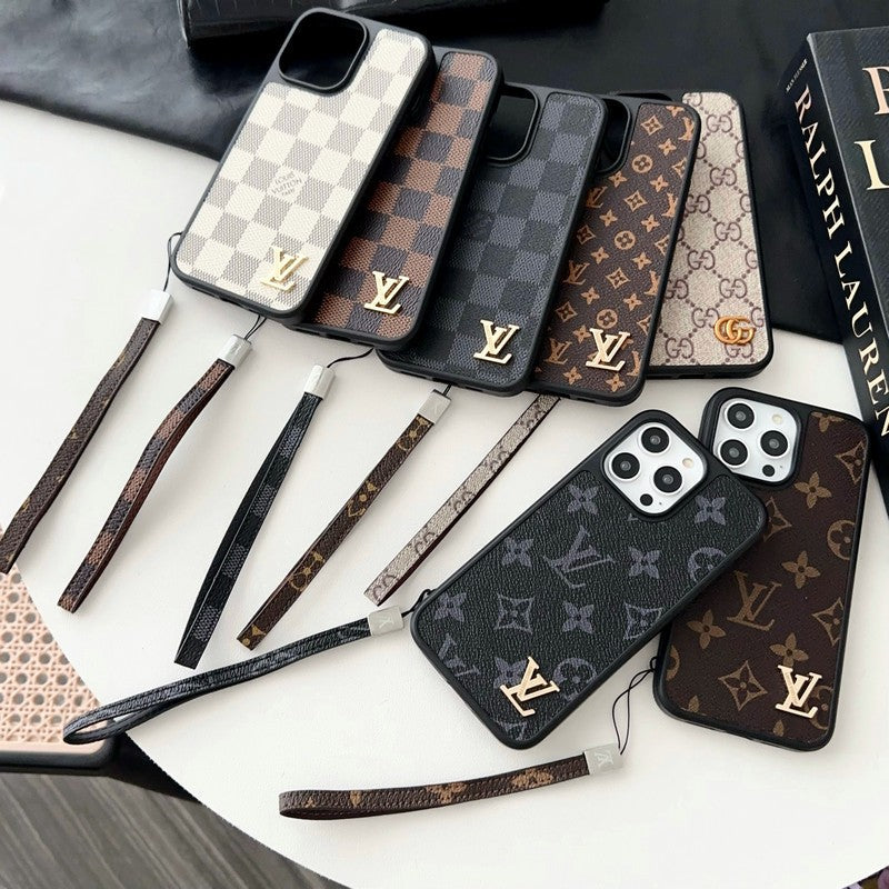 Luxury Black &amp; White Hand Chain iPhone Case