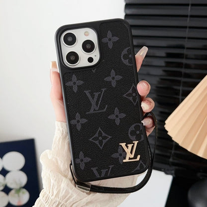 Luxury Black &amp; White Hand Chain iPhone Case