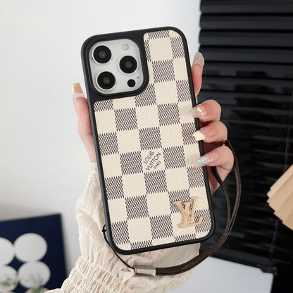 Luxury Black &amp; White Hand Chain iPhone Case
