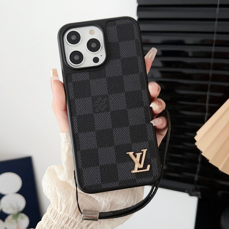 Luxury Black &amp; White Hand Chain iPhone Case