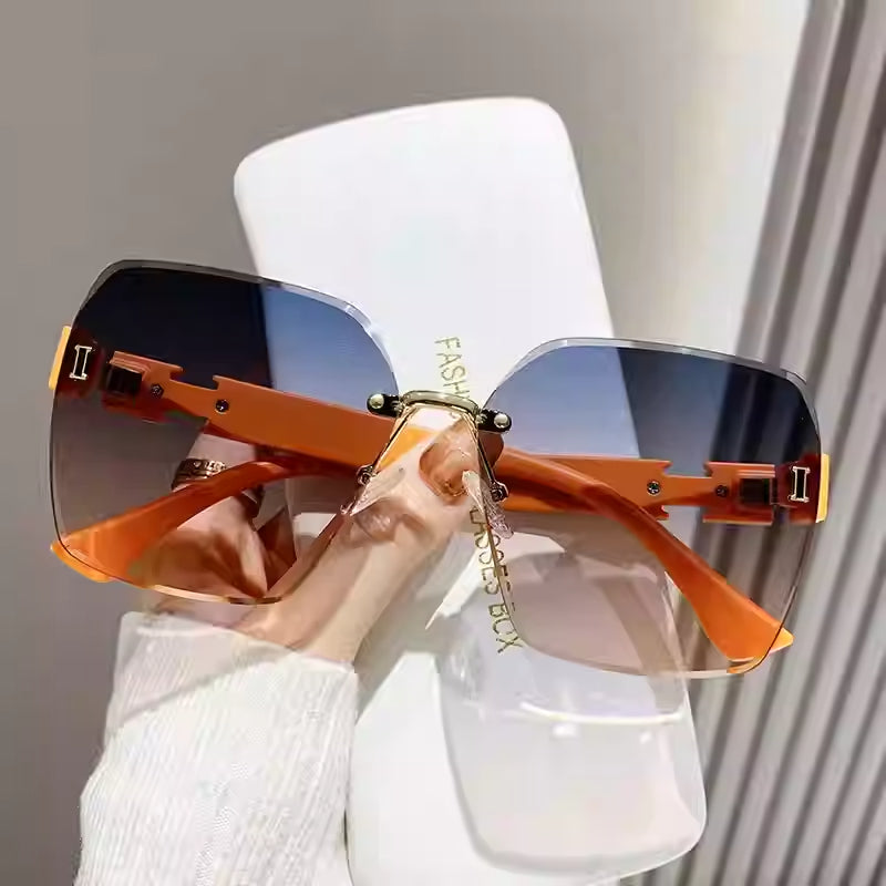 Custom Luxury H Sunglasses - ThePoshLabel - orange