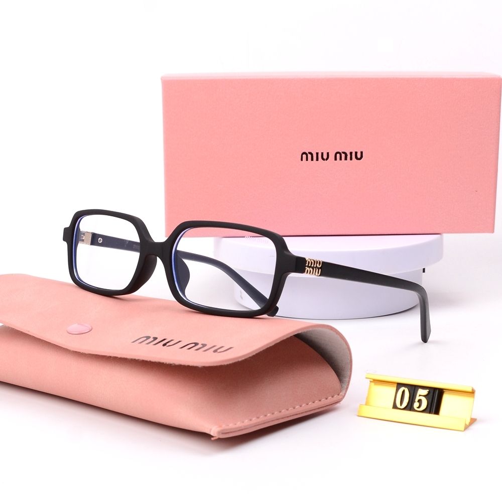 Leopard Print Square Frame Retro Glasses &amp; Sunglasses