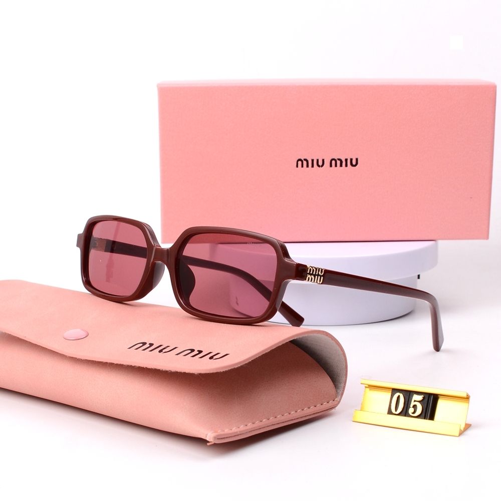 Leopard Print Square Frame Retro Glasses &amp; Sunglasses