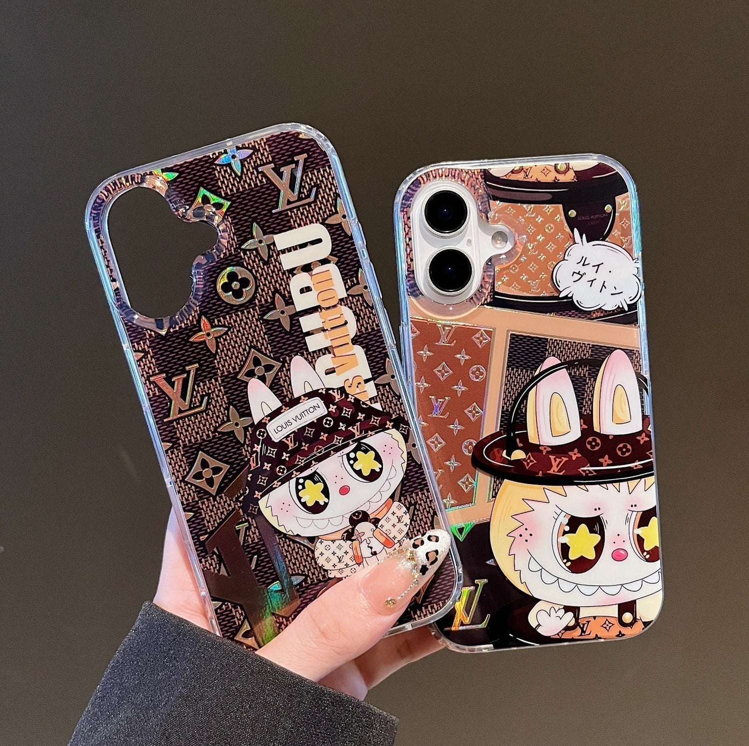 Luxury Labubu L &amp; V iPhone Case – Cute Meets Class